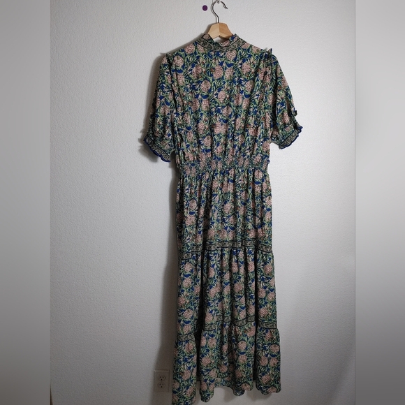 Max Studio Blue and Pink Floral Dress - Picture 2 of 8